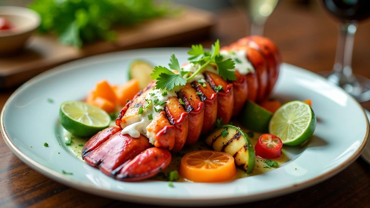 Grilled Lobster with Coconut (Gegrillter Hummer mit Kokoscreme)