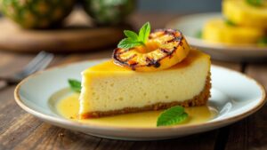 Grilled Pineapple Cheesecake