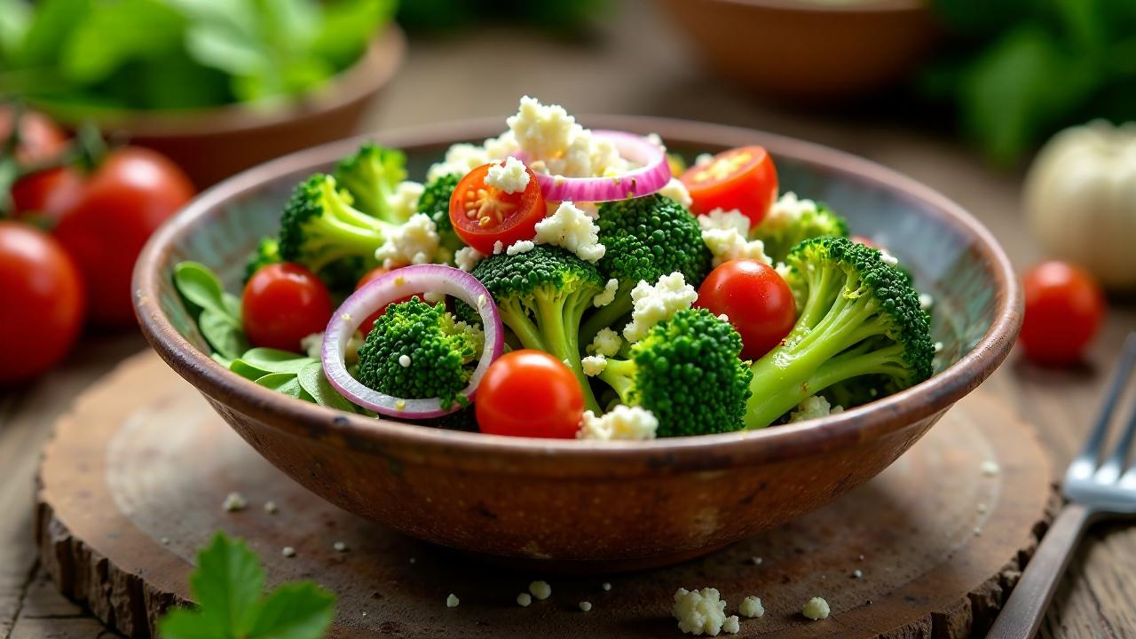 Grillen-Brokkoli-Cashew-Salat