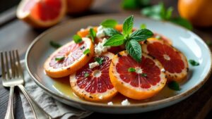 Grillen-Grapefruit-Salat