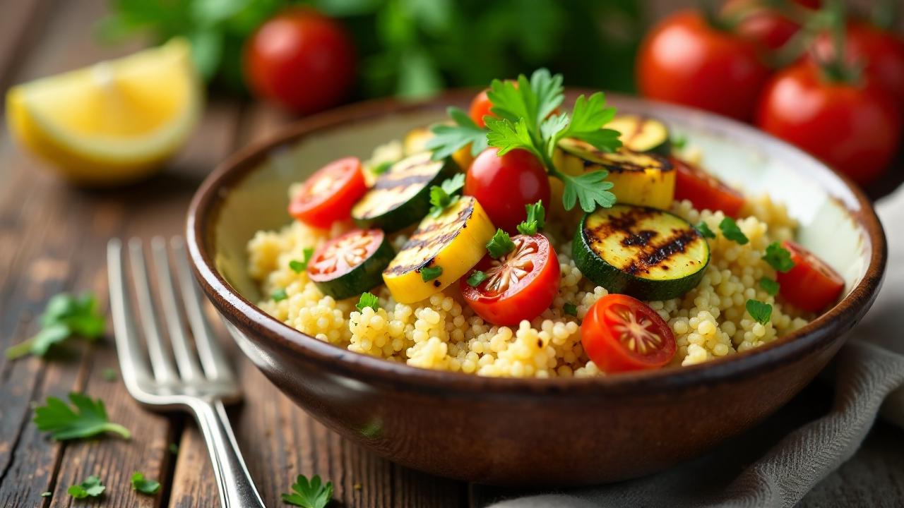 Grillen-Quinoa-Bowl