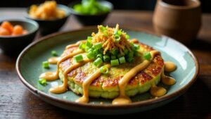 Grüner Tee-Okonomiyaki