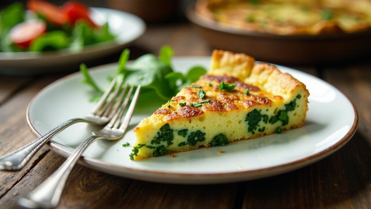 Grünkohl-Halloumi-Frittata