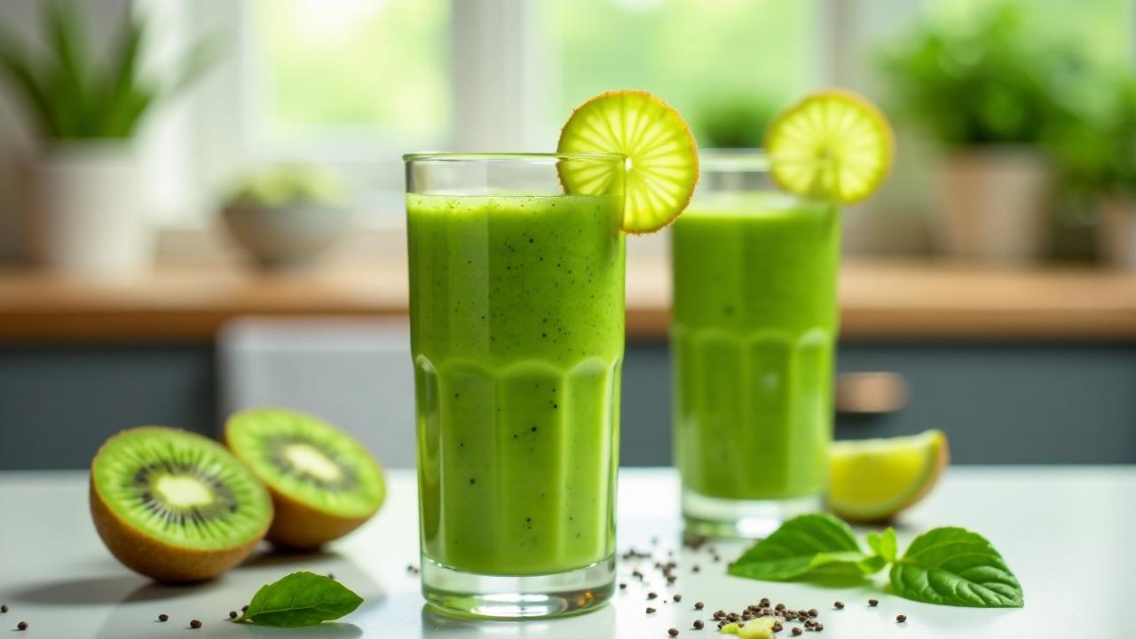 Grünkohl-Kiwi-Smoothie