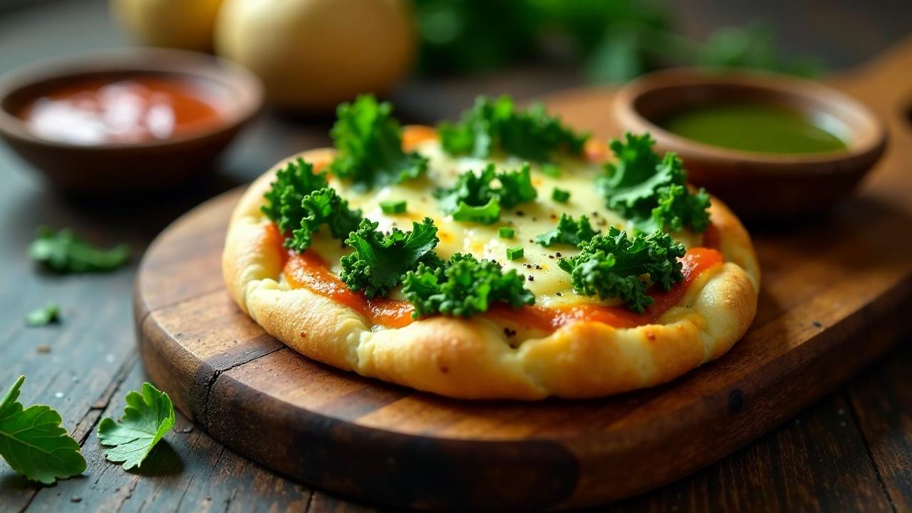 Grünkohl-Mini-Pizzen