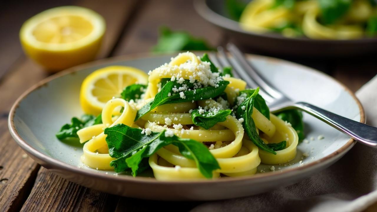 Grünkohl-Zitronen-Pasta