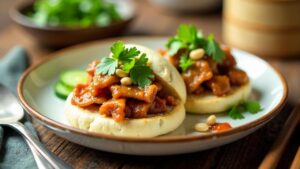 Gua Bao (Gefüllte Schweinebauch-Brötchen)