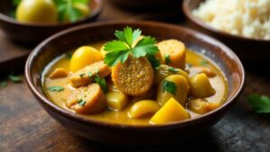 Gulai – Curry mit jungen Jackfrüchten und Schweinefleisch