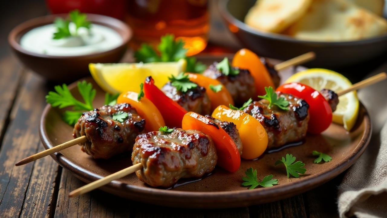 Gurtly Kebab: Gegrilltes Rindfleisch mit Knoblauch