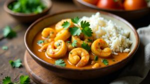 Guyanese Shrimp Aloo (Shrimp and Potato Curry)