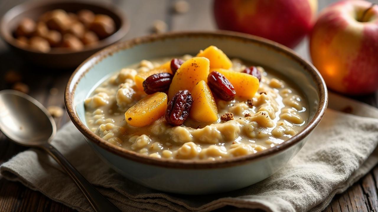 Haferbrei mit getrockneten Früchten