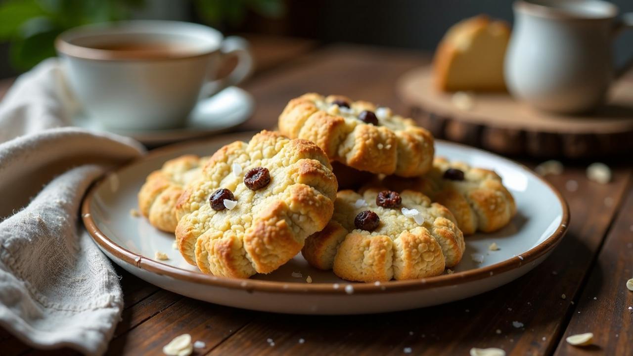 Haferflockenkekse mit Rosinen