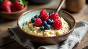 Hafergrütze mit Beeren