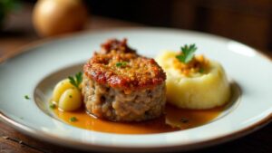 Haggis with Neeps and Tatties