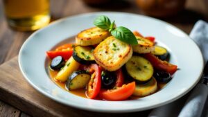 Halloumi-Ratatouille