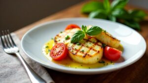 Halloumi mit Kirschtomaten