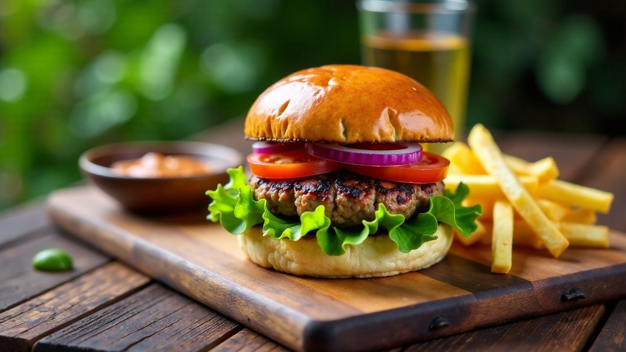 Hamburger mit Friesisch geräuchertem Aal