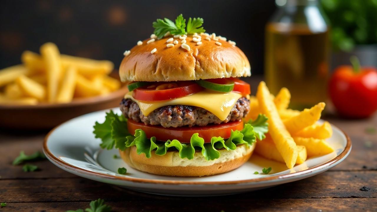 Hamburger mit Fränkischem Schäufele