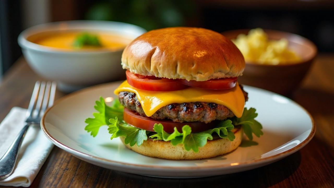 Hamburger mit Hamburger Aalsuppe