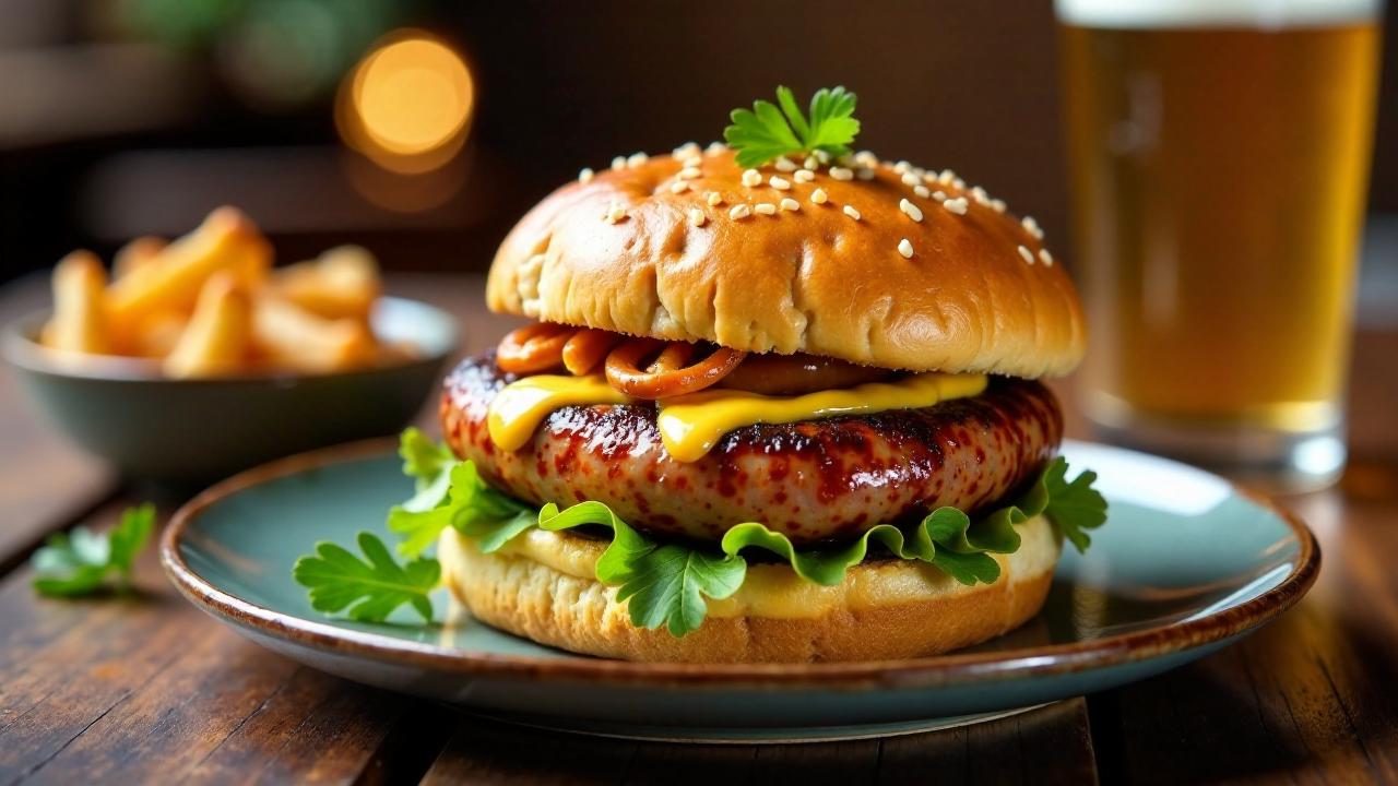 Hamburger mit Münchner Weißwurst