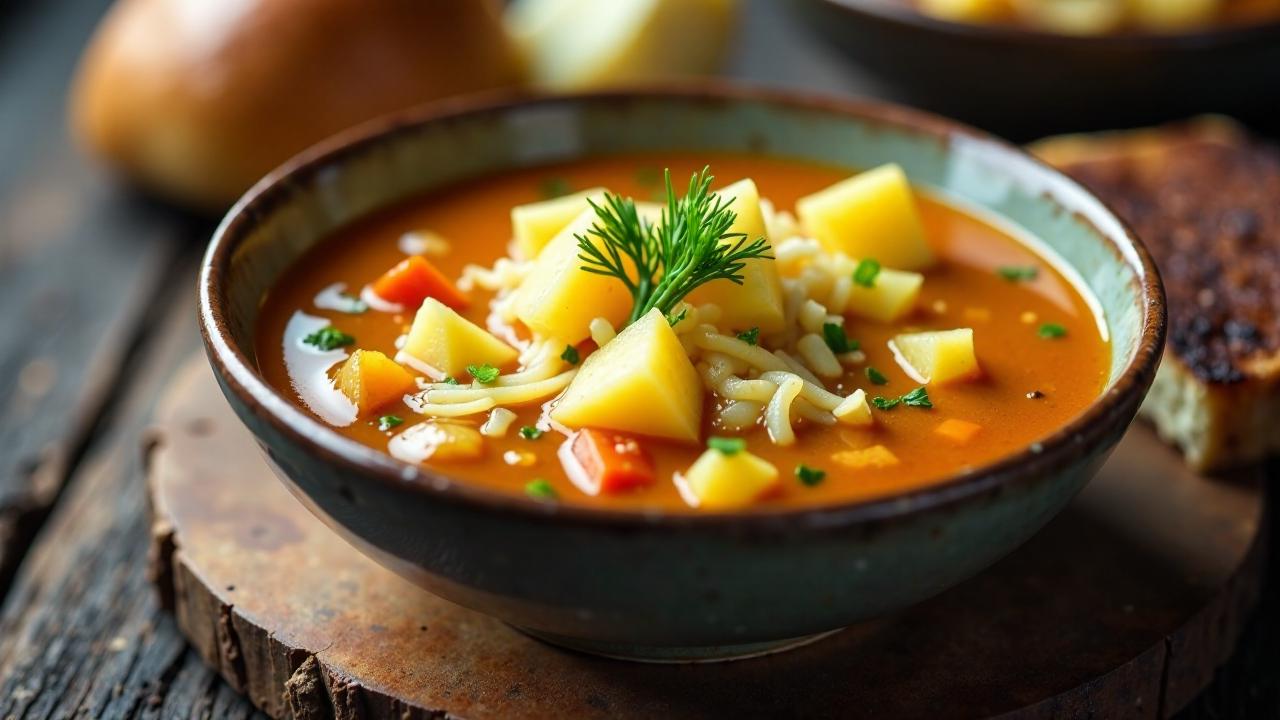 Hapukapsasupp-Sauerkrautsuppe mit Kartoffeln