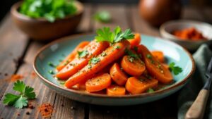 Harissa Roasted Carrots