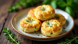 Hartweizenplätzchen mit Kräutern