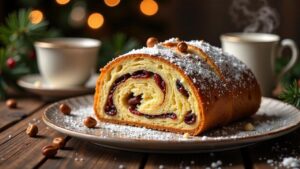 Haselnuss-Rosinen-Stollen