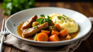 Hasenragout mit Polenta