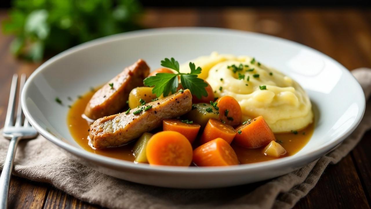 Hasenragout mit Polenta