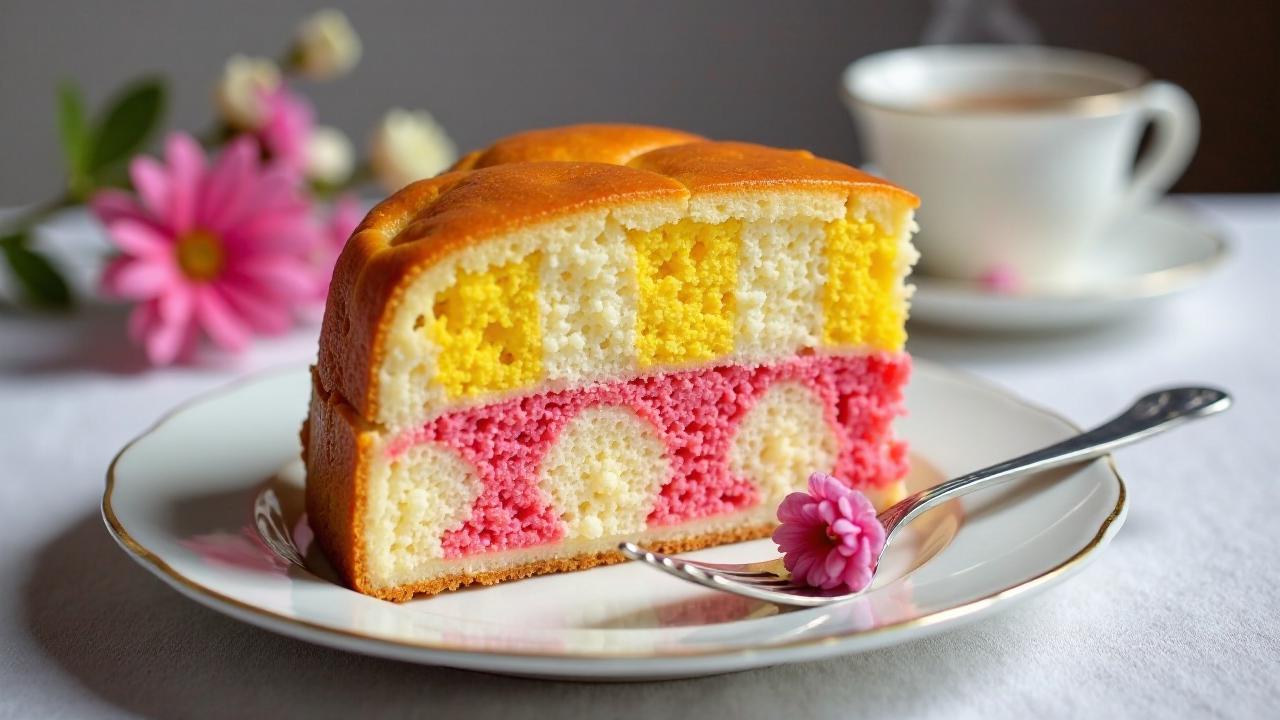 Hübscher Battenberg Cake