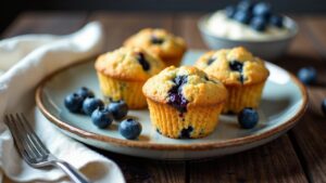 Heidelbeer-Protein-Muffins