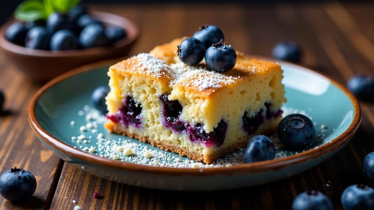 Heidelbeer-Weiße Schokolade Blondies