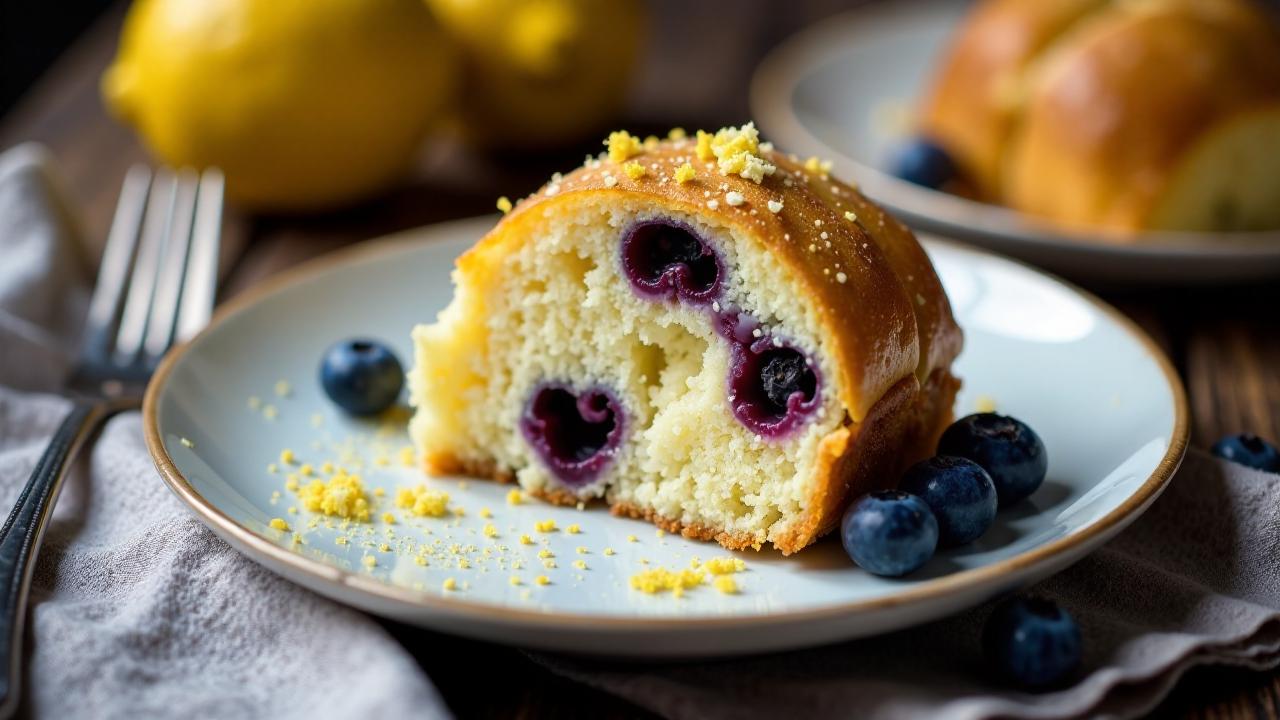 Heidelbeer-Zitrone-Babka