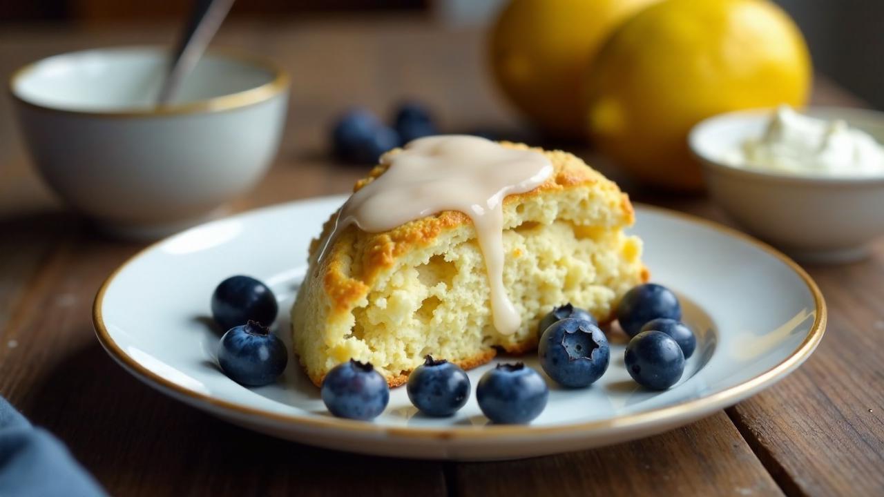 Heidelbeer-Zitronen-Scones