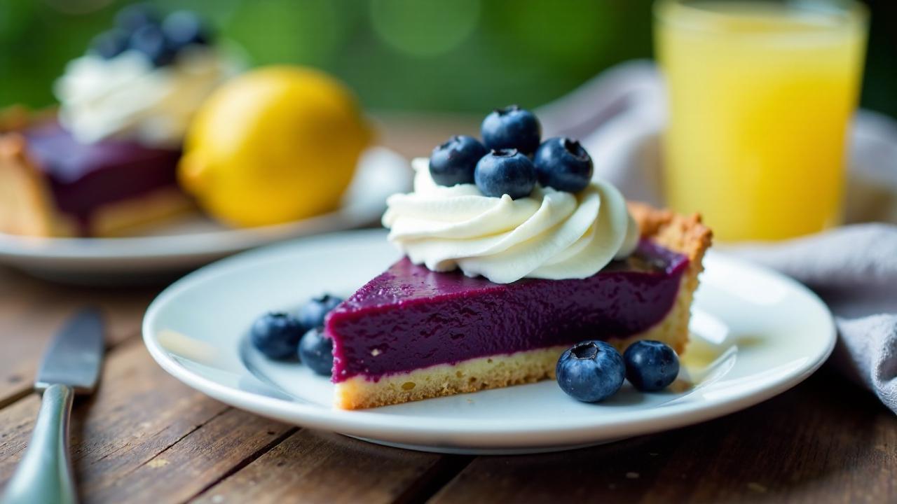 Heidelbeertorte mit Zitronencreme