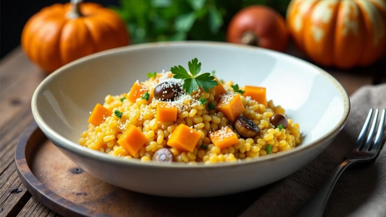 Herbstlicher Insekten-Risotto