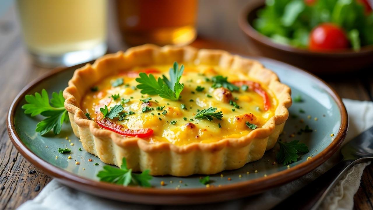 Hähnchen-Kokos-Quiche