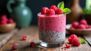 Himbeer-Chia-Pudding