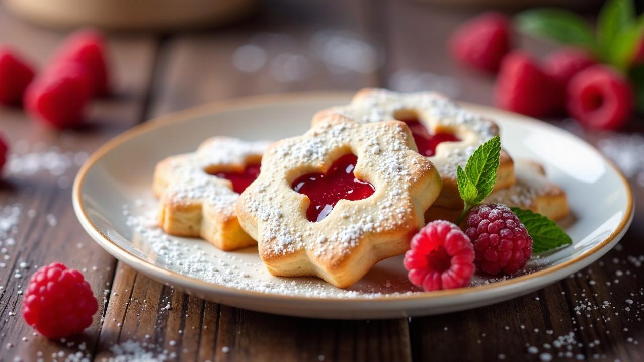 Himbeer-Linzer-Plätzchen