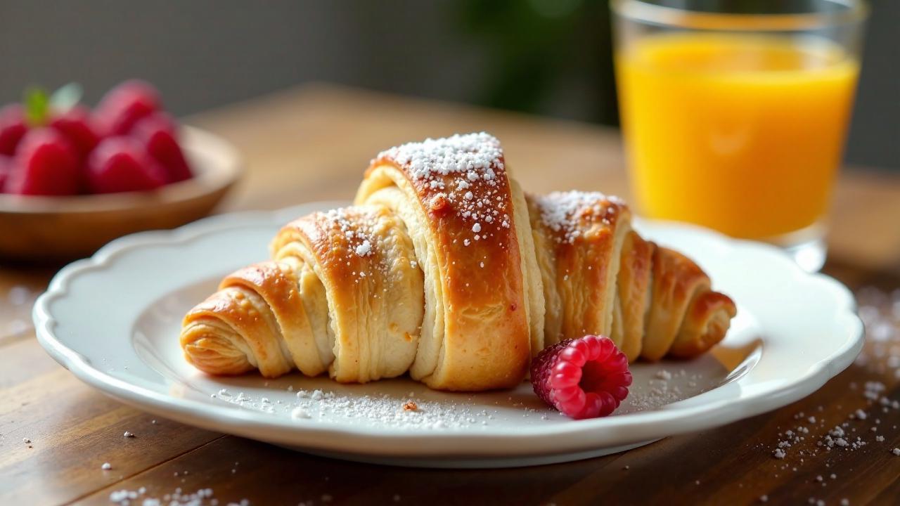 Himbeer-Mandel-Croissants