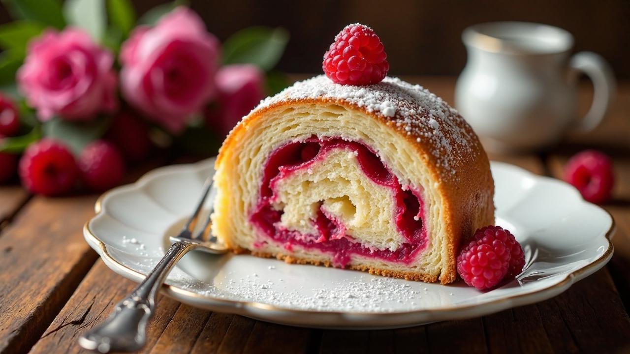 Himbeer-Rosen-Babka