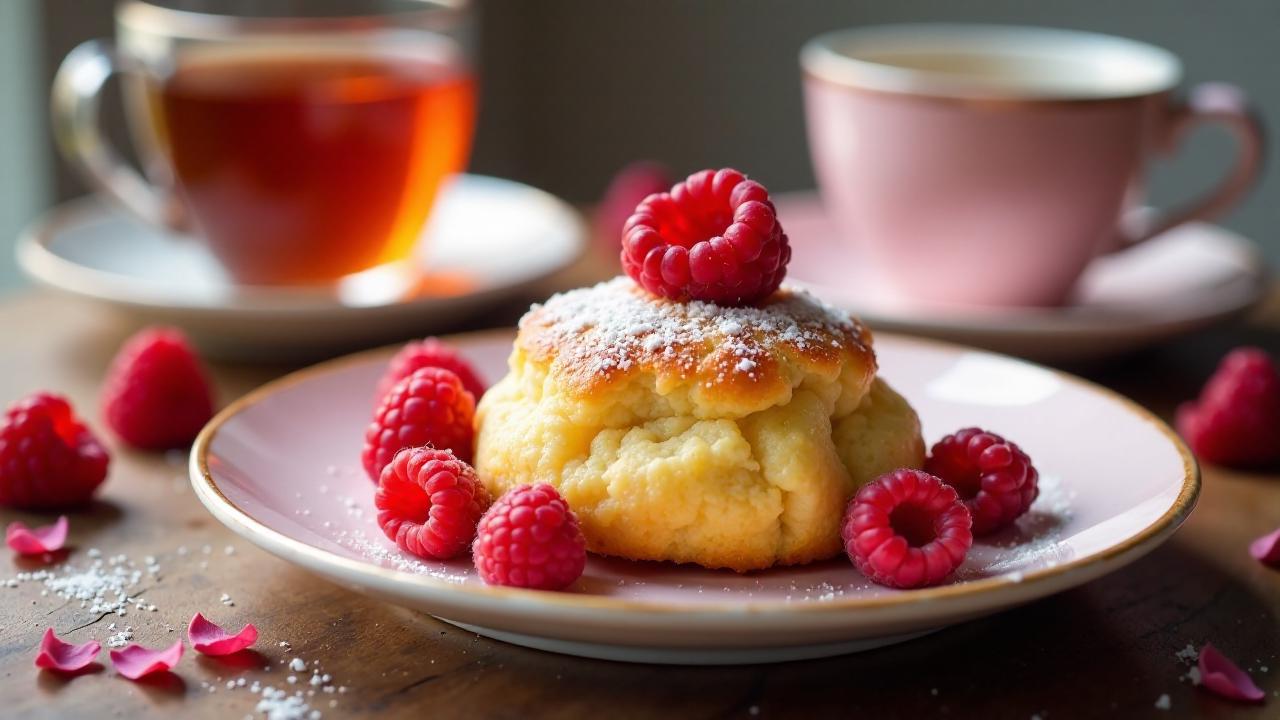 Himbeer-Rosen-Madeleines