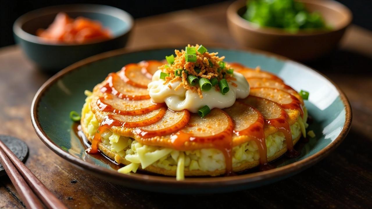 Hiroshima-Stil Okonomiyaki