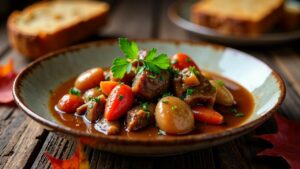 Hirschgulasch mit Lebkuchen