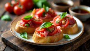 Hirschsalami Bruschetta