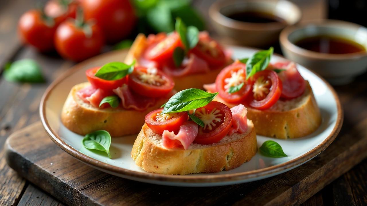 Hirschsalami Bruschetta