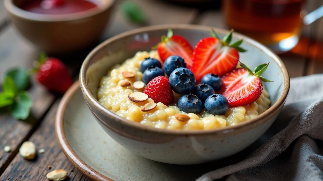 Hirse-Porridge mit Beeren