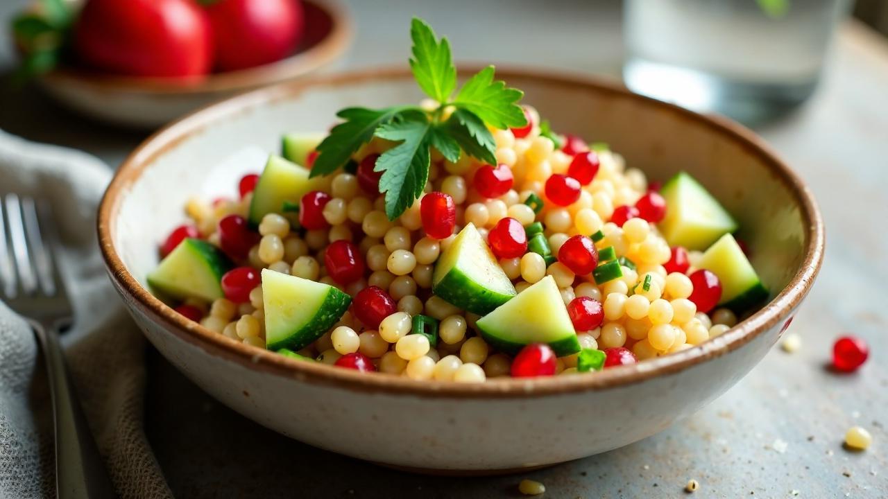 Hirse-Salat mit Granatapfel