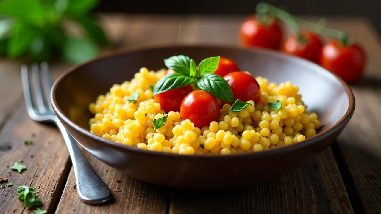 Hirse mit Gewürzen und Tomaten